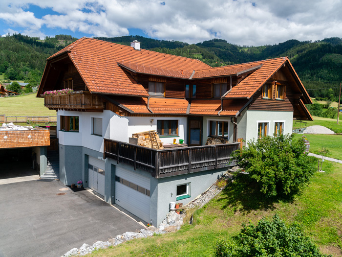Blick auf Dachgauben